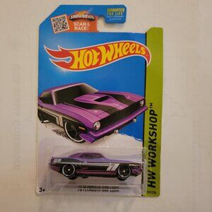 Hot Wheels Workshop '70 Plymouth AAR Cuda 2015 Night Burnerz -- ITEM #1531